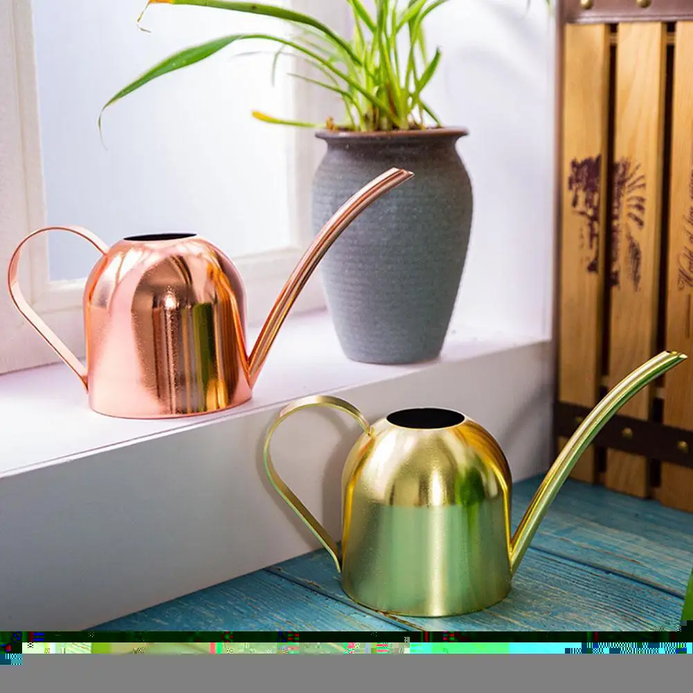 

2022 New Steel Long Spout Watering Pot Metal Green Plant Watering Can Small Watering Can Gardening 500ML Watering Plants Tool