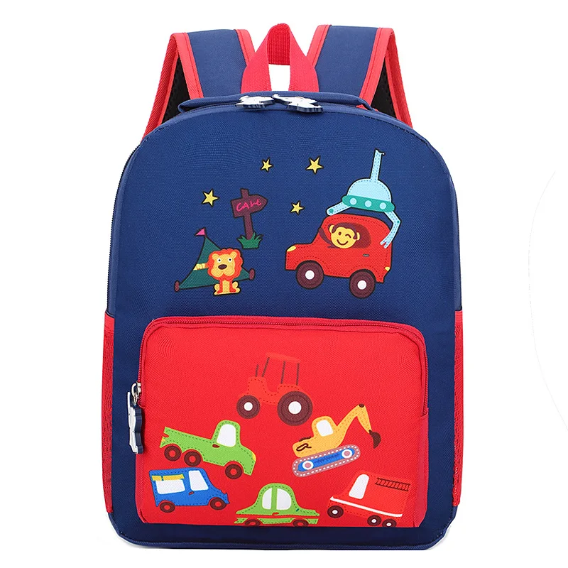 2023 New Fashion Cute Cartoon Animals Toy Car Children's Schoolbag for Kindergarten Boys and Girls Load Reduction Backpacks