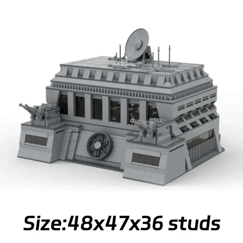 Звездная модель фильма Moc строительные кирпичи военная база фасад технология