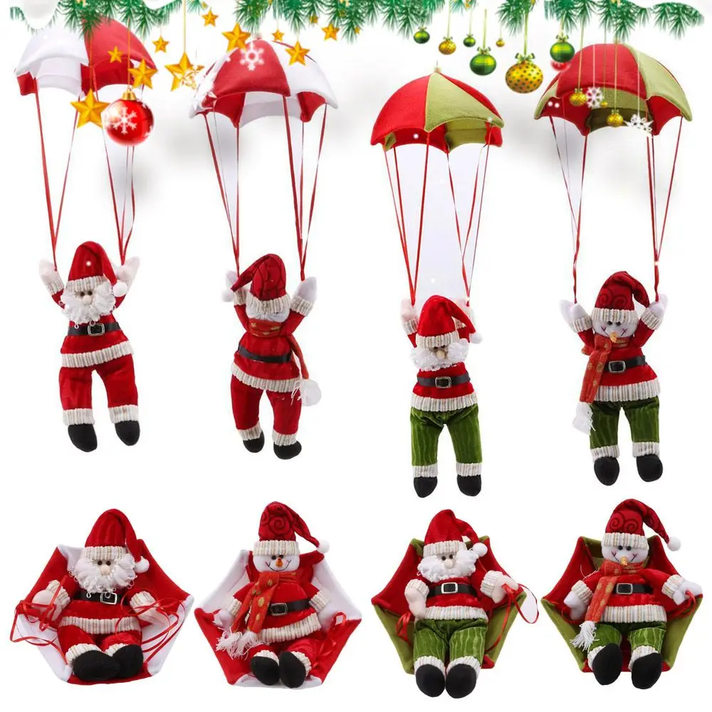 

Kids Gift Snowman Dolls Santa Claus Parachute Christmas Pendant Christmas Ornaments Christmas Decoration Home Decor