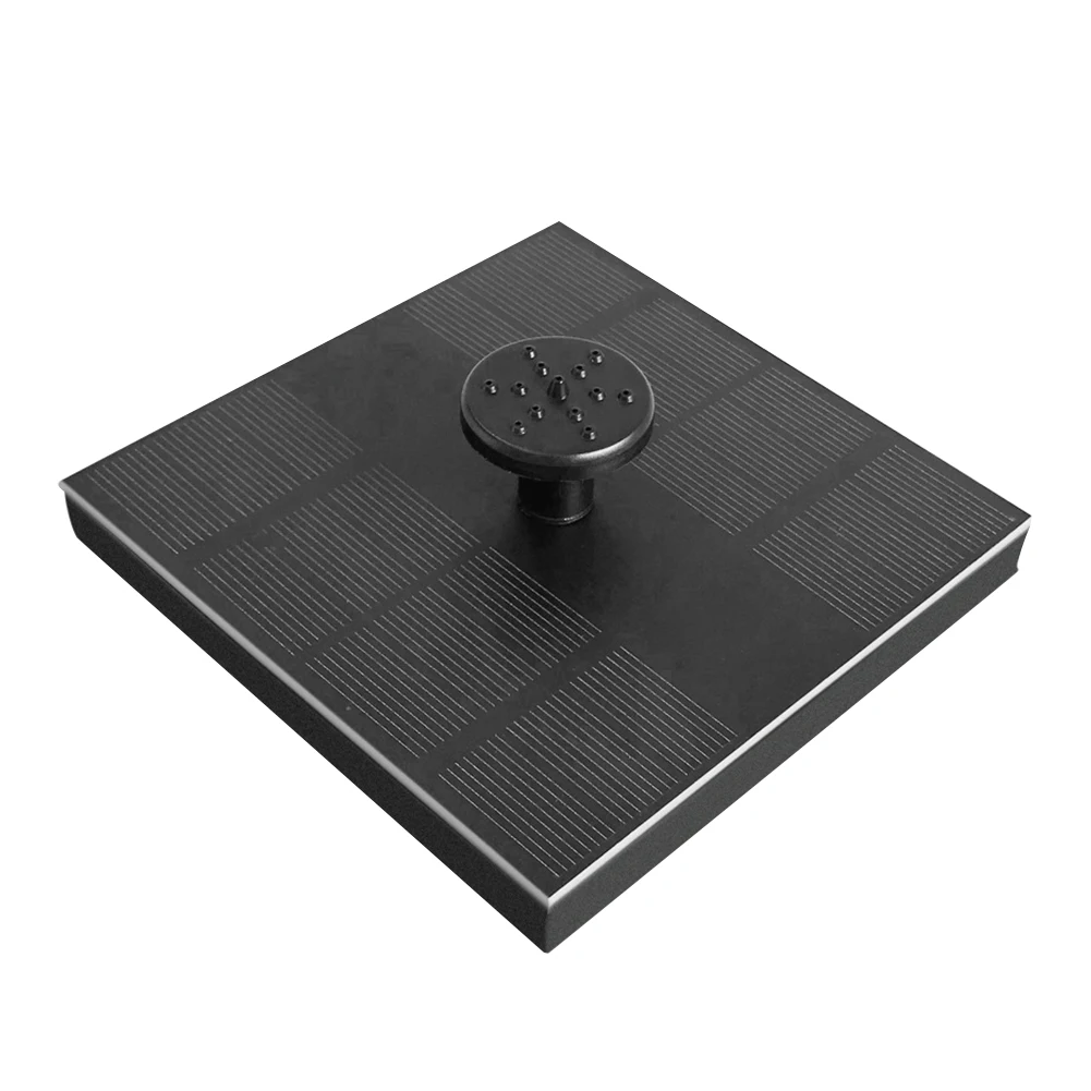 

Floating Pump Eco-friendly Pool Bird Bath Patio Outdoor With 4 Nozzles Square Black Durable Garden Decoration Solar Fountain