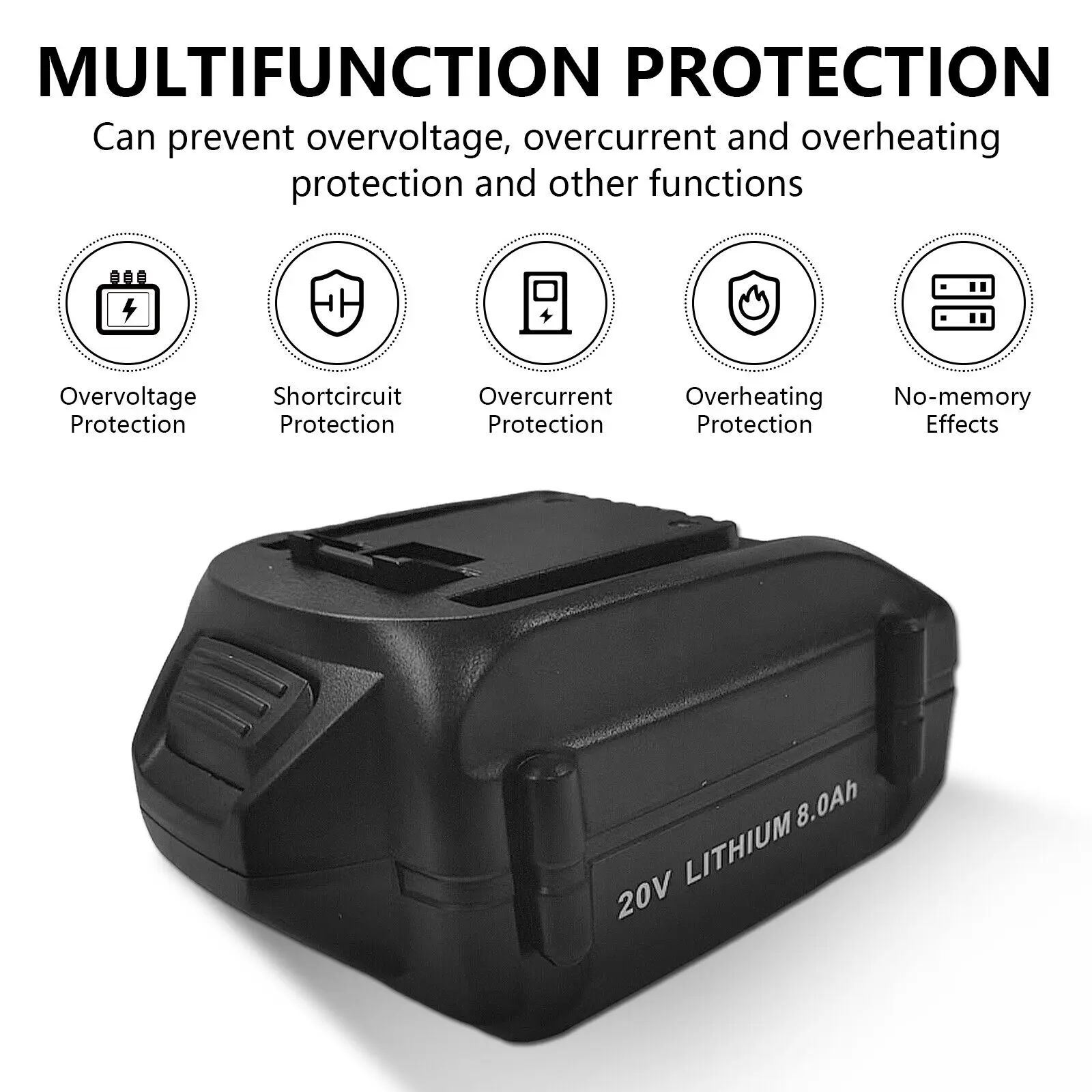 20 В 8000 мАч для WORX WA3016 WU279 WU294 WU362 WU388 WU629 WU808 Аккумулятор электроинструмента 100% новый