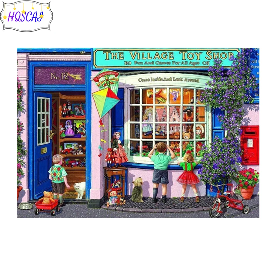 Новый 3D Diy алмазная живопись детский магазин наборы для вышивки крестом Алмазное