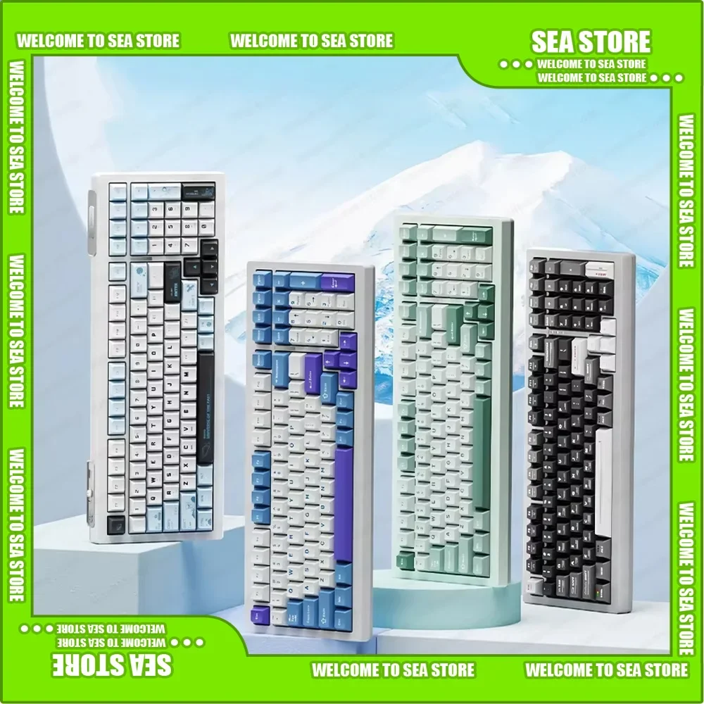 Langtu F99 Механические клавиатуры RGB с горячей заменой Беспроводная связь Bluetooth 8000