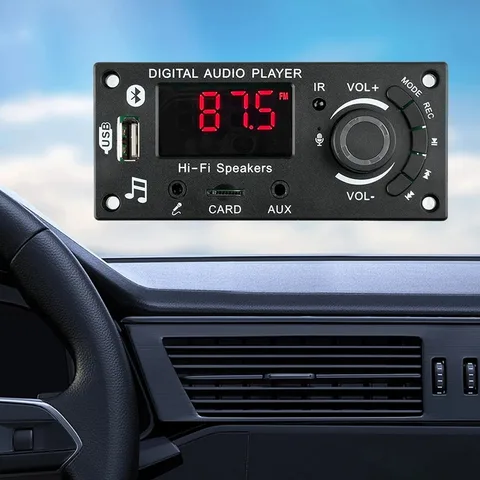 100 Вт 2*50 Вт Bluetooth 5,0 MP3-декодер плата громкой связи автомобильный аудио микрофон USB TF FM-радио Mp3-плеер динамик