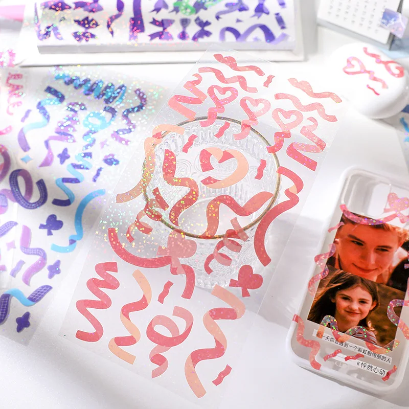 Водонепроницаемые Яркие Ленточные наклейки BULA для дневника в Корейском стиле