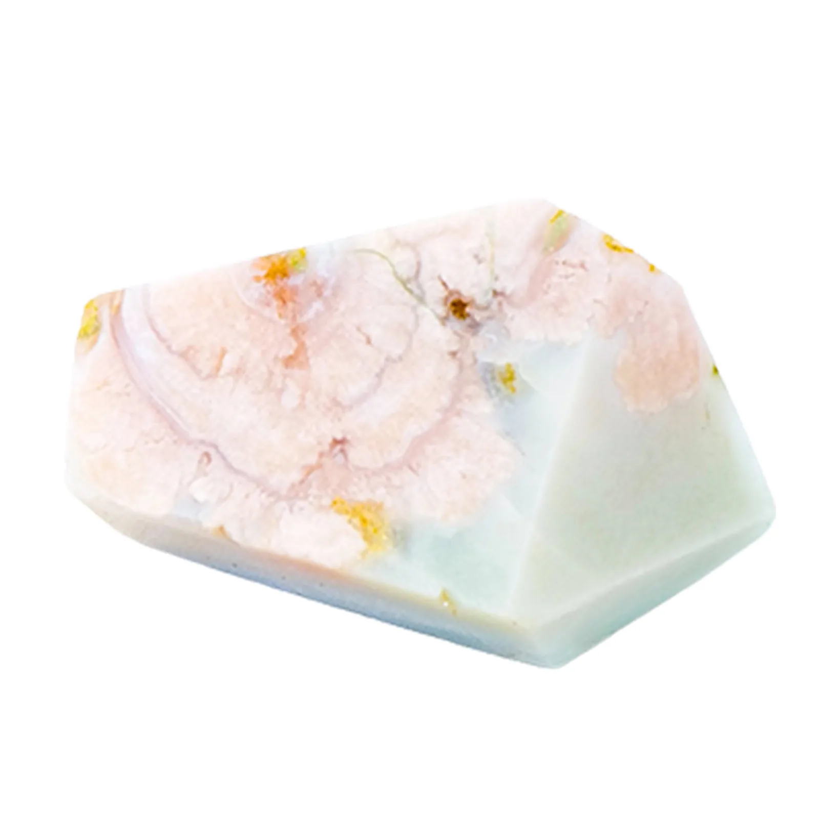 

Natural Green Cherry Agates Good Luck Geometric Green Flower Agate For Home & Office Decors Develops The Heart Chakra Relieves