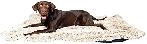 

Пушистое одеяло для домашних животных-водонепроницаемое одеяло для собак и кошек-искусственный мех и ультра-мягкая Микрозамша-бежевый Размер M (48 дюймов x