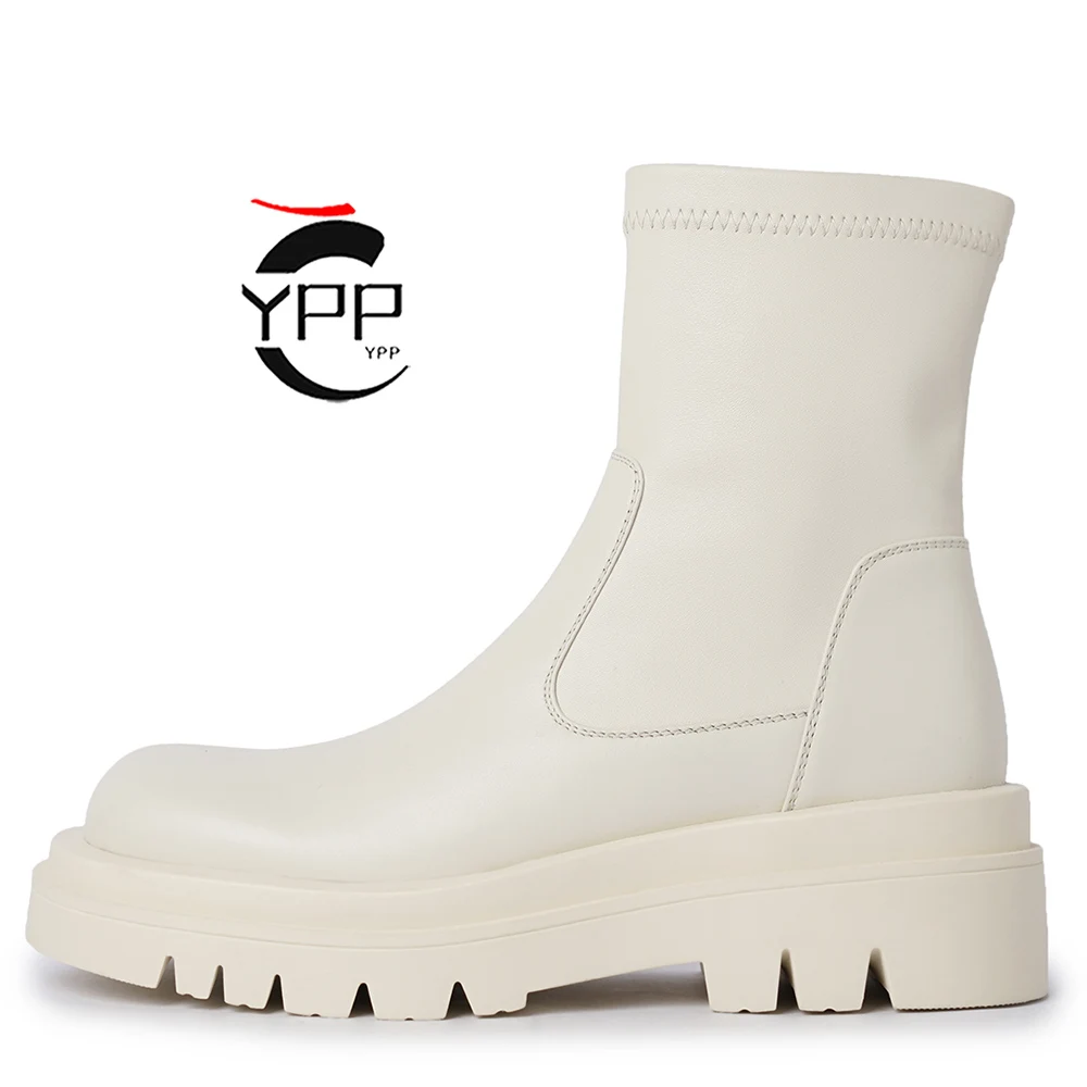 

Женские сапоги до колена YPP на массивной платформе, с круглым носком, на молнии, рыцарские сапоги для осени и зимы, 2023