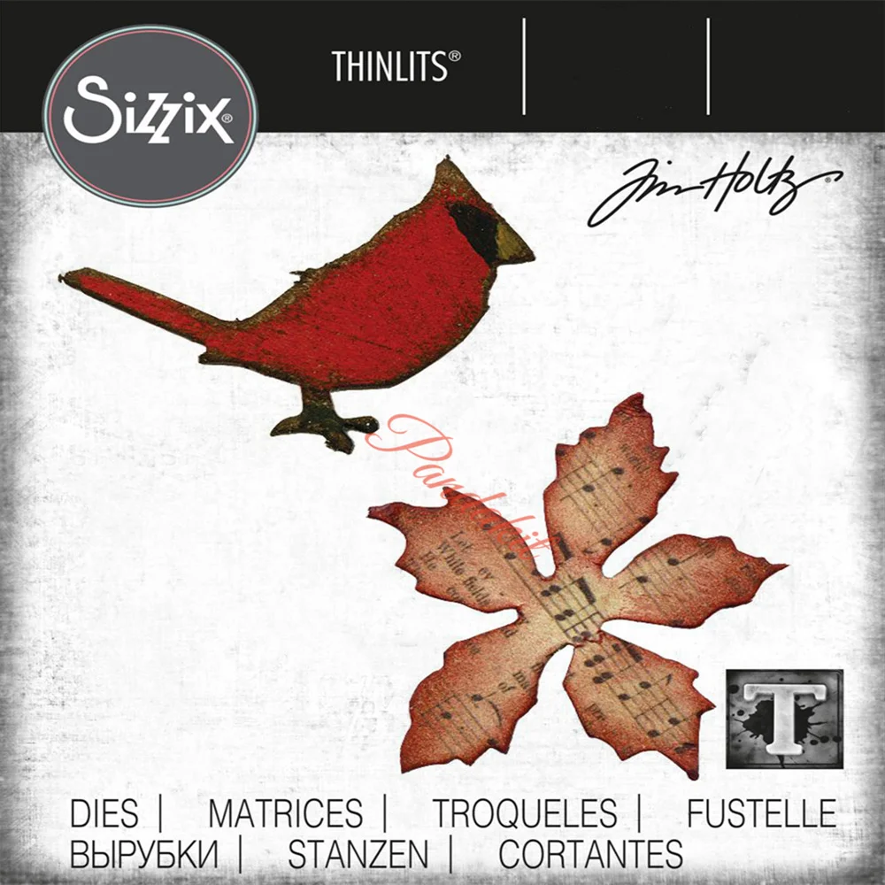 

New Christmas Cardina Metal Cutting Dies For DIY Scrapbooking Photo Album Craft Decorat Paper Card Template Handcraft Gift Card