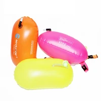 safety swimming buoy safety float air dry bag inflatable float bag lifesaving buoy air dry tow sailing flotation bag for swim