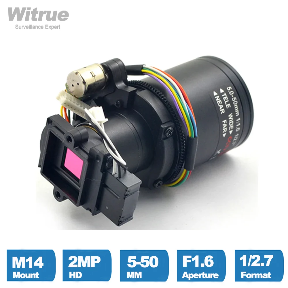 

Объектив Witrue 5-50 мм для камеры видеонаблюдения