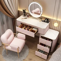 80100120cm dressing table slate womens bedroom 5 drawer dresser light luxury multi function integrated cabinet makeup table
