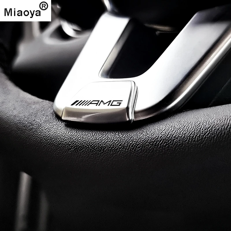 Наклейки на руль автомобиля новинка накладка эмблему Mercedes Benz AMG W212 W213 E200 E300 C E Class