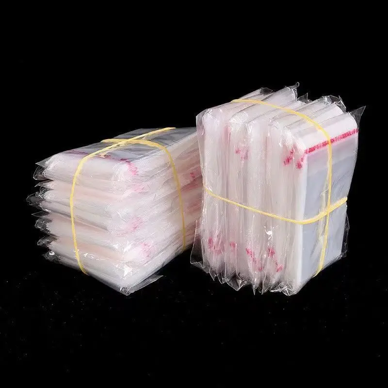 TETP 100 шт. прозрачные пакеты из ОПП для подарков, ювелирных изделий, еды, конфет, упаковки, аксессуаров для творчества, хранения, самоклеящаяся целлофановая пленка (art.: 3920dabc8d799) - 3920dabc8d799