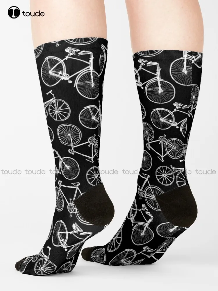 

Bicycle Bike Ride Two Wheeler Fun Socks Cute Socks High Quality Cute Elegant Lovely Kawaii Cartoon Sweet Harajuku Cotton Girls