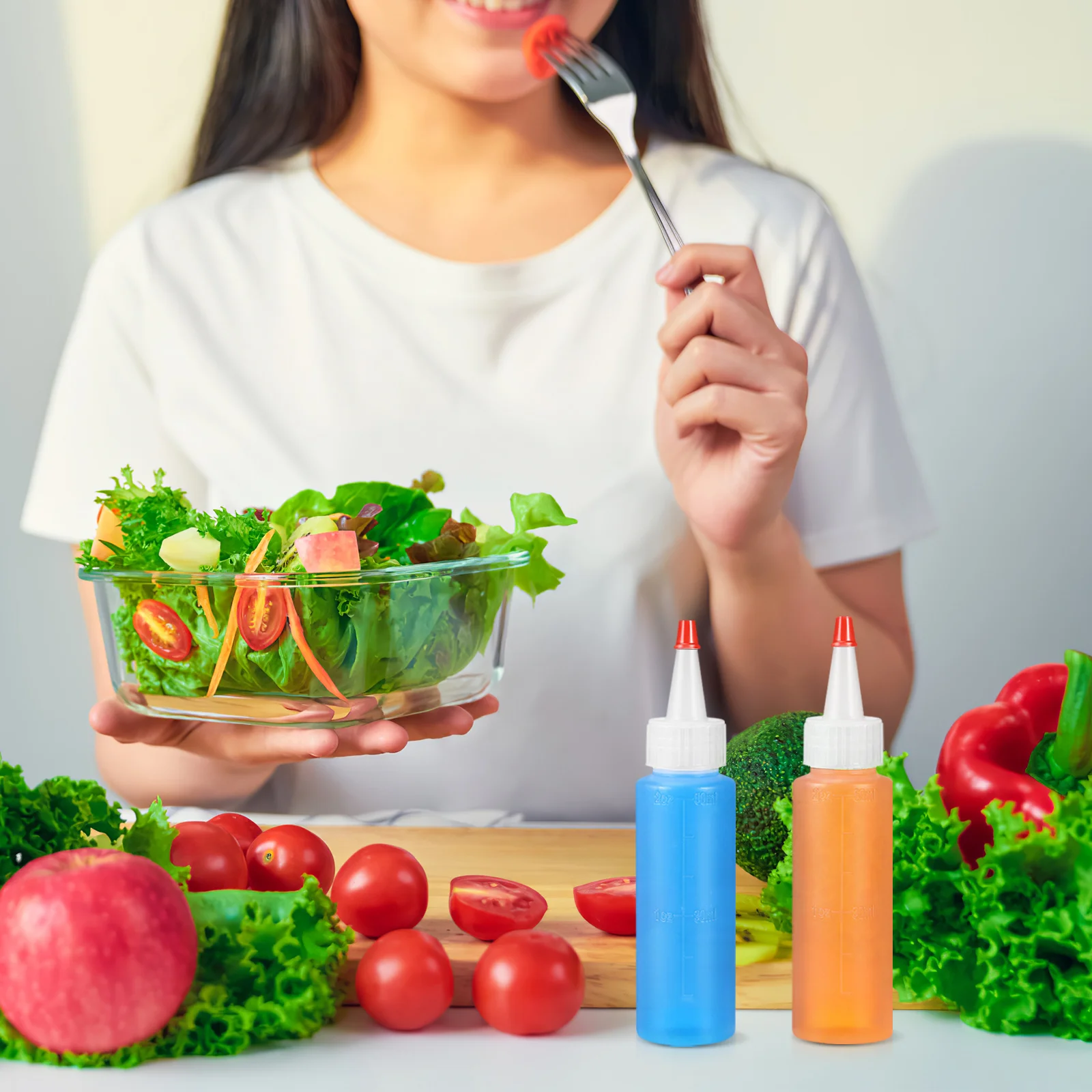 20 шт. пластиковые бутылки для соуса 60 мл