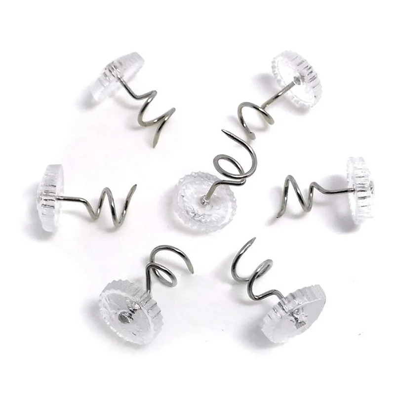 60 шт. прозрачные шпильки из нержавеющей стали для внутренней обивки автомобиля