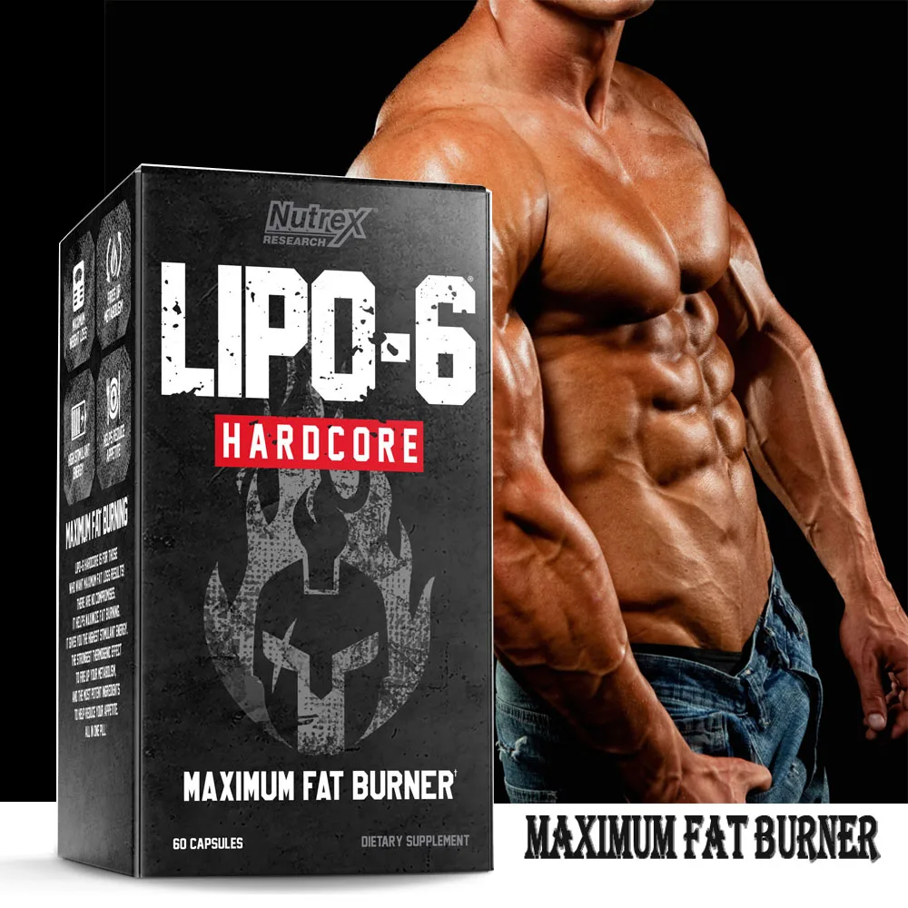 

Lipo 6 Hardcore Black Hers Maximum Fat Burners Reduce calories Improve metabolism cutting bulk gain muscle Lipo6 60caps/bottle