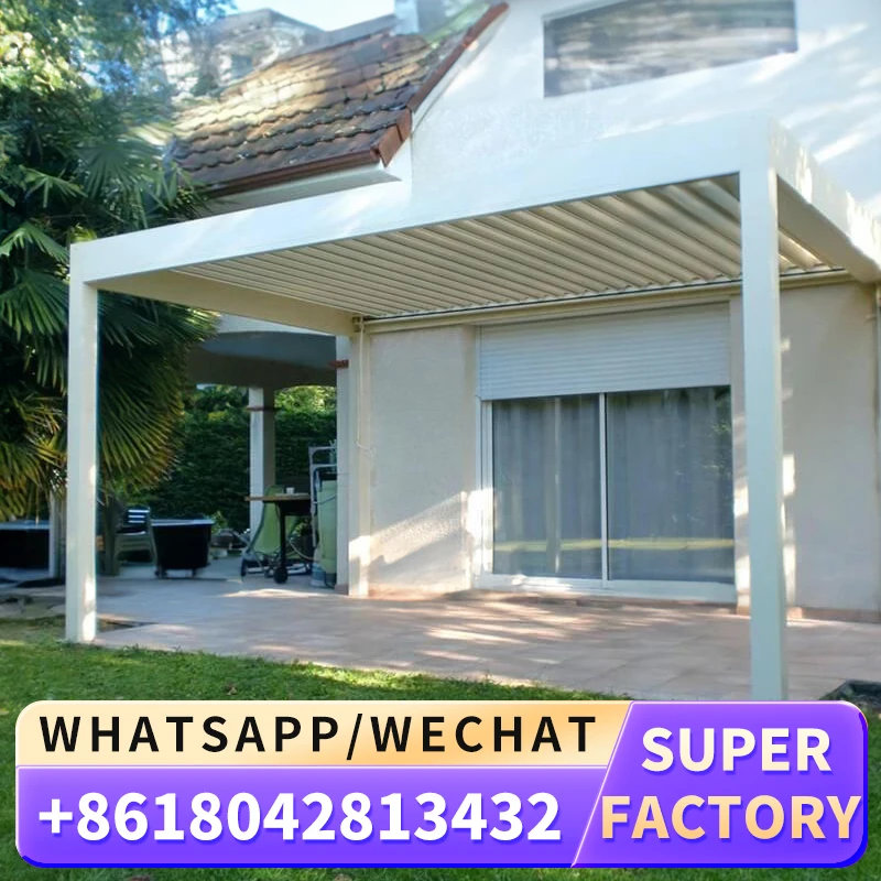 3x3 3x4 4x4 6x4 м от производителя современная уличная биоклиматическая беседка