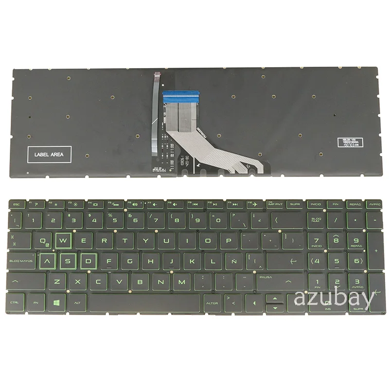 Испанская клавиатура LA для HP 15- ec0009ns ec0010ns ec0061la ec0063la ec1000 ec1000ns ec1001ns ec1002ns ec1003ns ec1004ns с