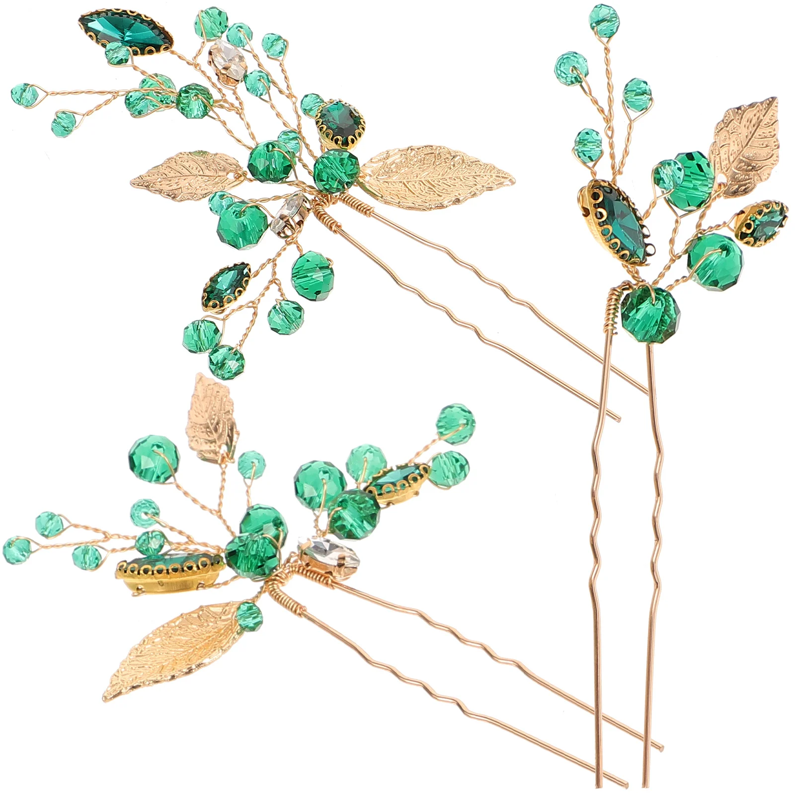 

3 Pcs Asia U Shaped Hair Pins Wedding Accessories Bride Comb Crystal Hairpin Bridal Women Miss Rhinestone