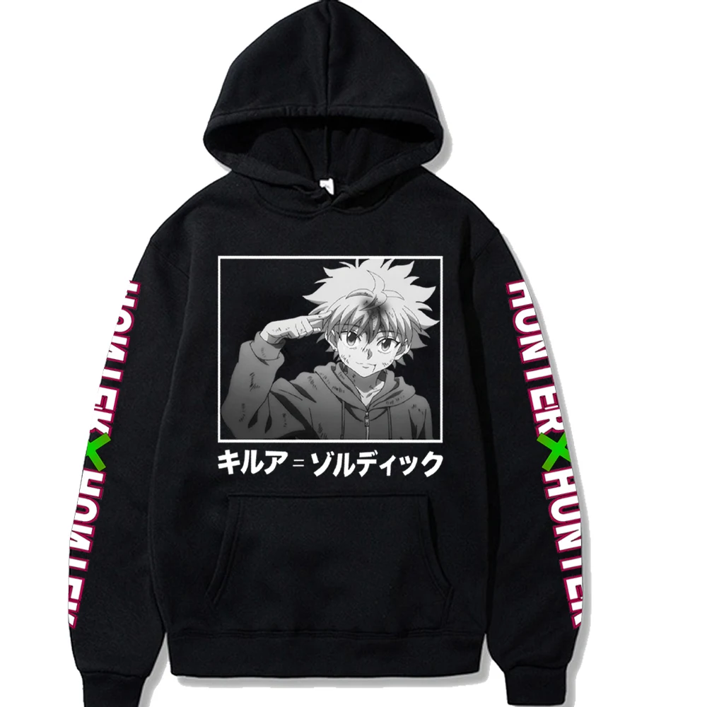 Hunter X Mens &amp Womens Design Hoodie Killua Cosplay Sweatshirt New Anime Pullver Fashion Zoldyck Tops |