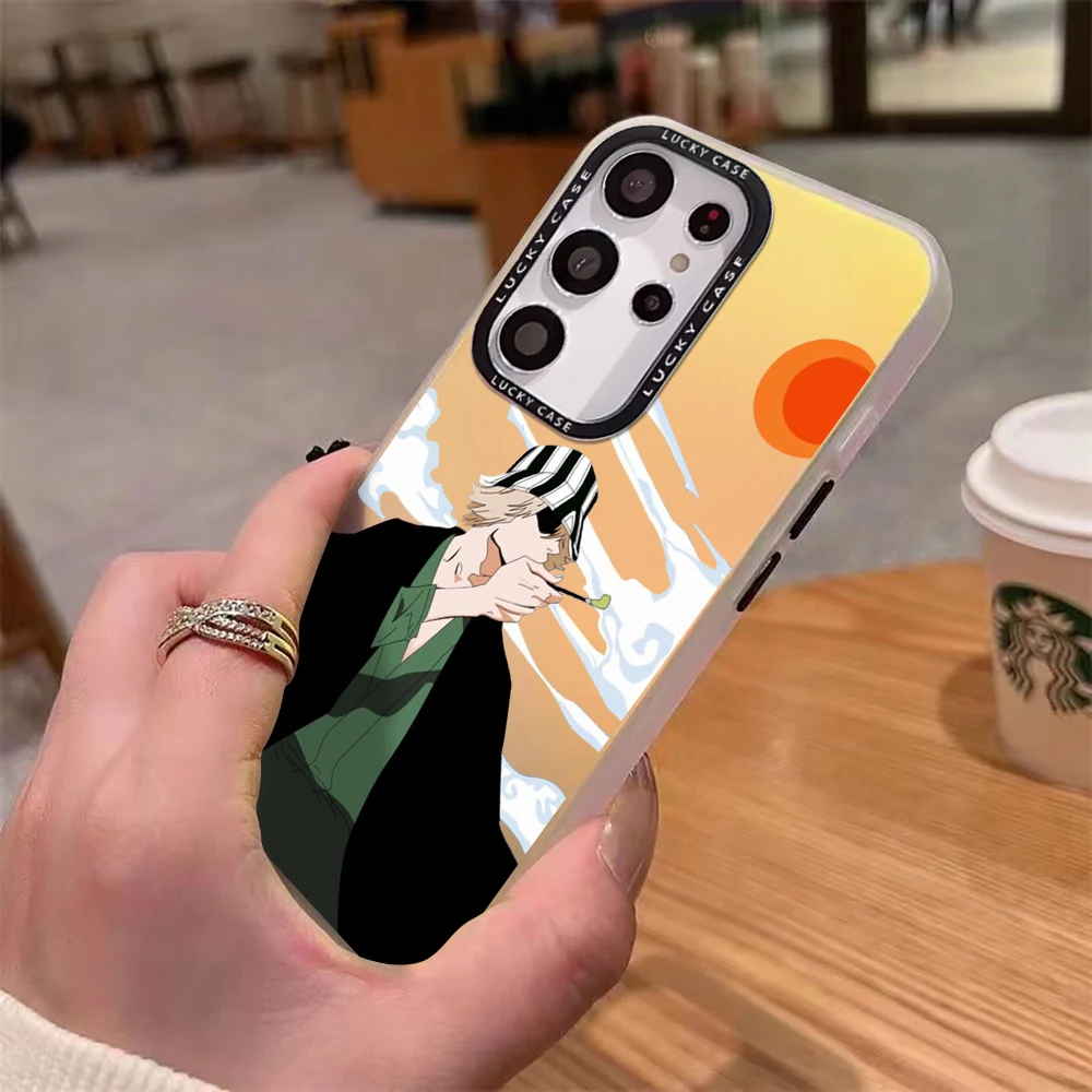 Популярный чехол для телефона с аниме отбеливателем Ichigo Samsung Galaxy S24 S23 S22 S21 S20 FE Ultra