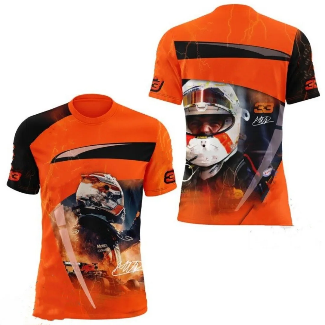 

3D F1 Men's Team T-shirt, Casual Sweatshirt, Loose, Short Sleeve, Large Pattern, Adult Clothingstreetwearmen Clothingt-shirts
