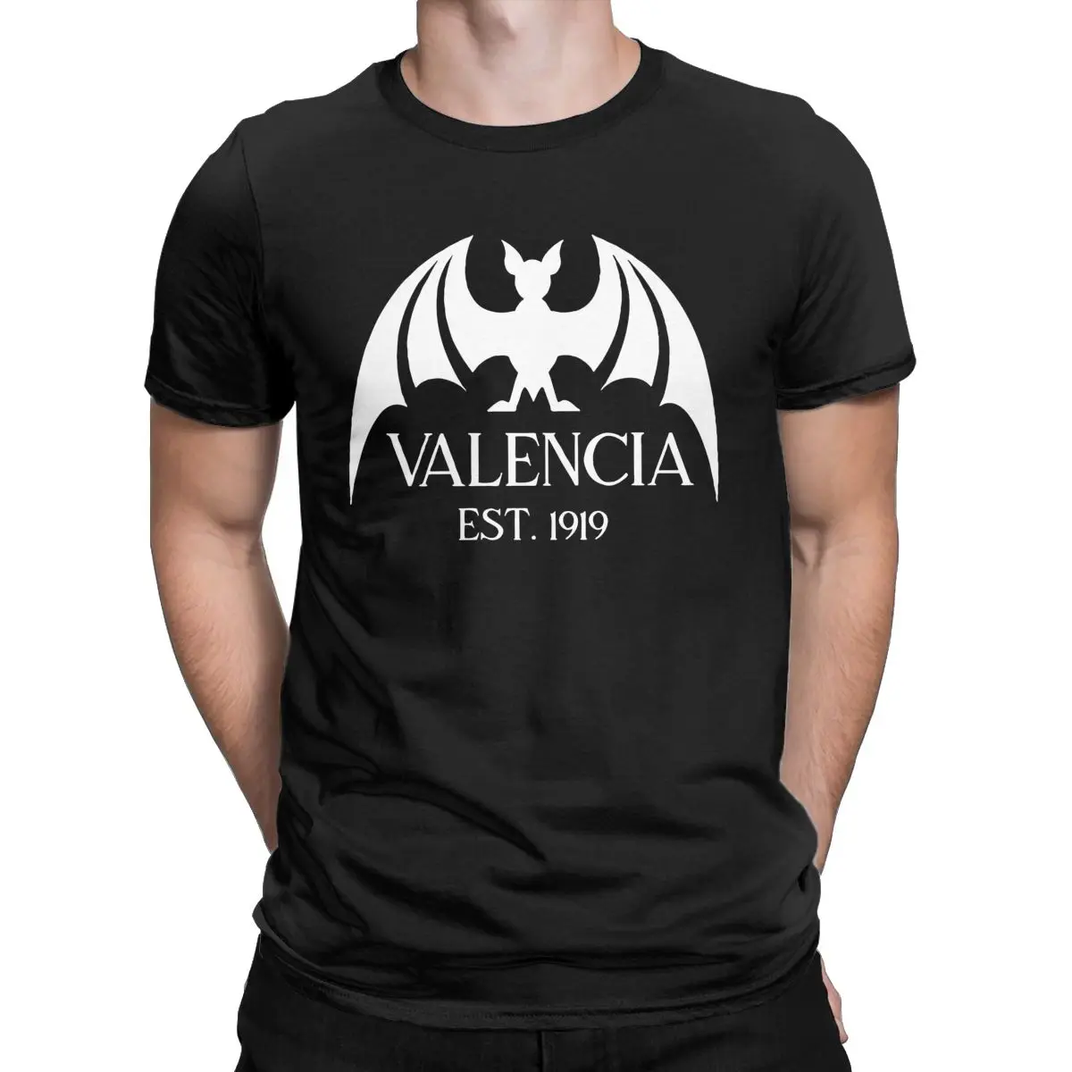 Football Club Valencia CF t shirt for men Cotton Vintage T-Shirt Crew Neck Tees Short Sleeve Tops New Arrival
