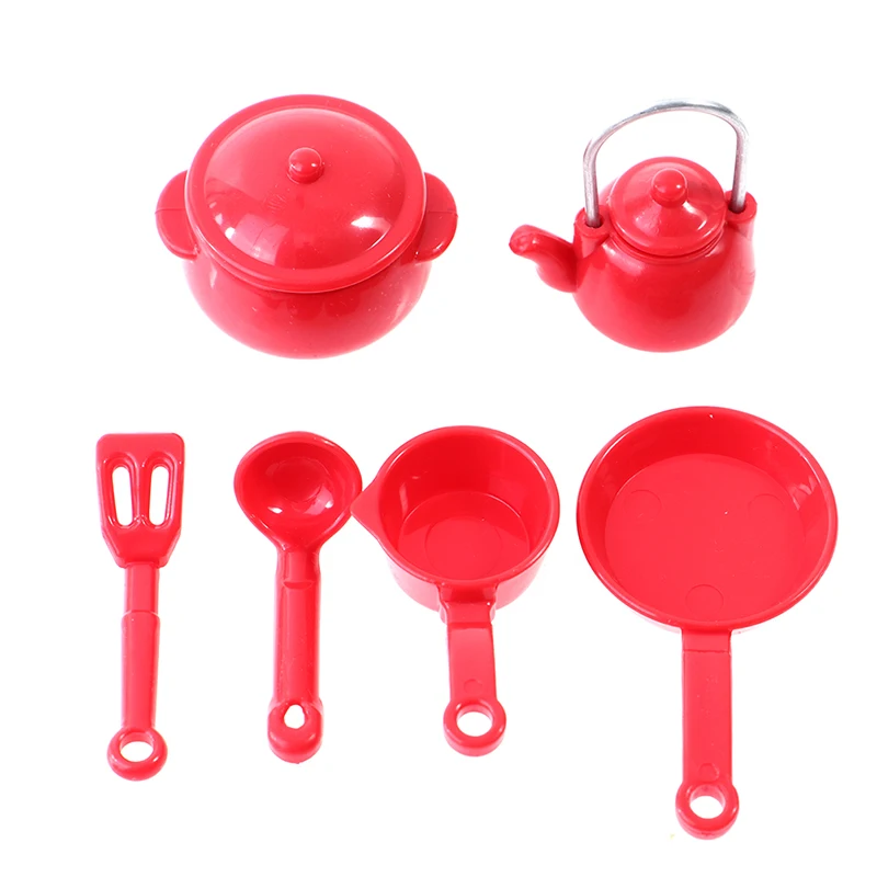 

1/12 Dollhouse Kitchen Miniature Pot shovel kettle spoon Toys Doll Accessories Doll House Decor Kids Pretend Toy