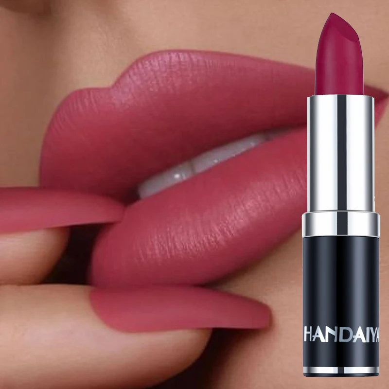 

12 Colors Velvet Matte Lipsticks Waterproof Long Lasting Lip Stick Moisturizing Not Fading Nude Lipstick Makeup Cosmetic Batom