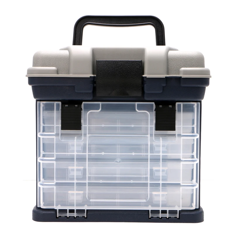 

5 Layer Fishing Tackle Box Plastic Handle Fishing Box Carp Fishing Tools