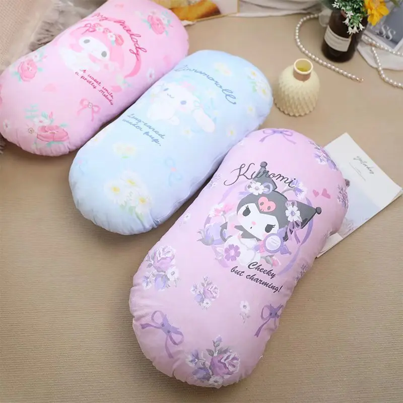 

Милые подушки Sanrio Kuromi MyMelody Cinnamoroll из мультфильма плюшевые цилиндрические короткие стильные диванные подушки Ins изысканные удобные подушки