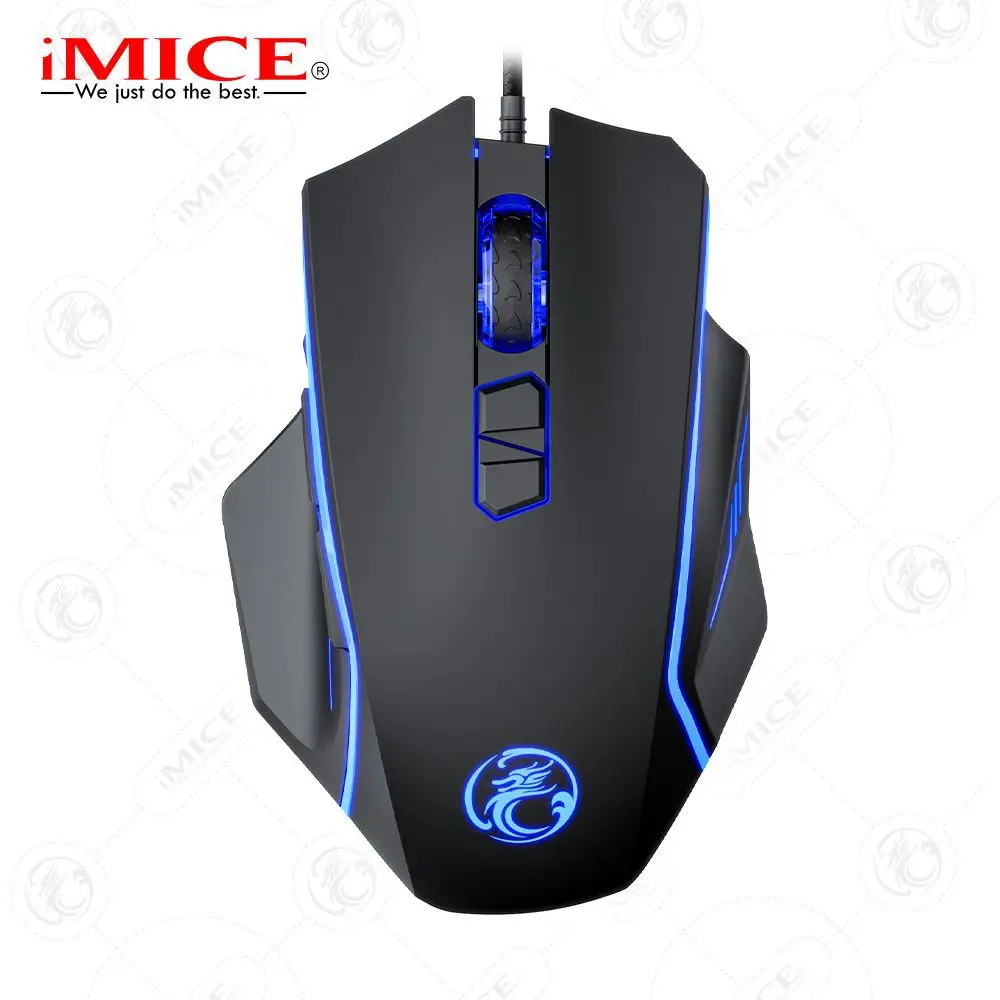 

Прямая поставка с завода Imice, Проводная игровая мышь для киберспорта, светодиодная цветная подсветка, программируемая 8D