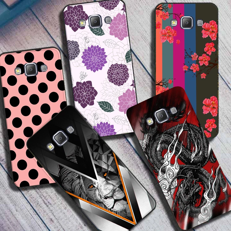 case For Samsung Galaxy A7 2015 Case Soft TPU Back Cover for Samsung A7 2015 A700 A700F Case shockproof Lovely Cute