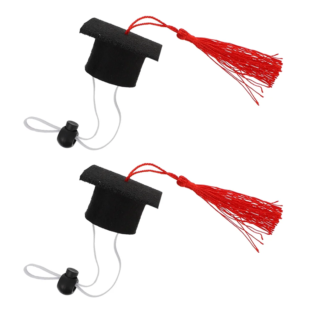 

2 Pcs Dog Caps Scrunchie Set Grad Cap Pet Dog Graduation Cap Decorative Dog Dr Hat Pet Graduation Gowns Dogs Gift Toppers