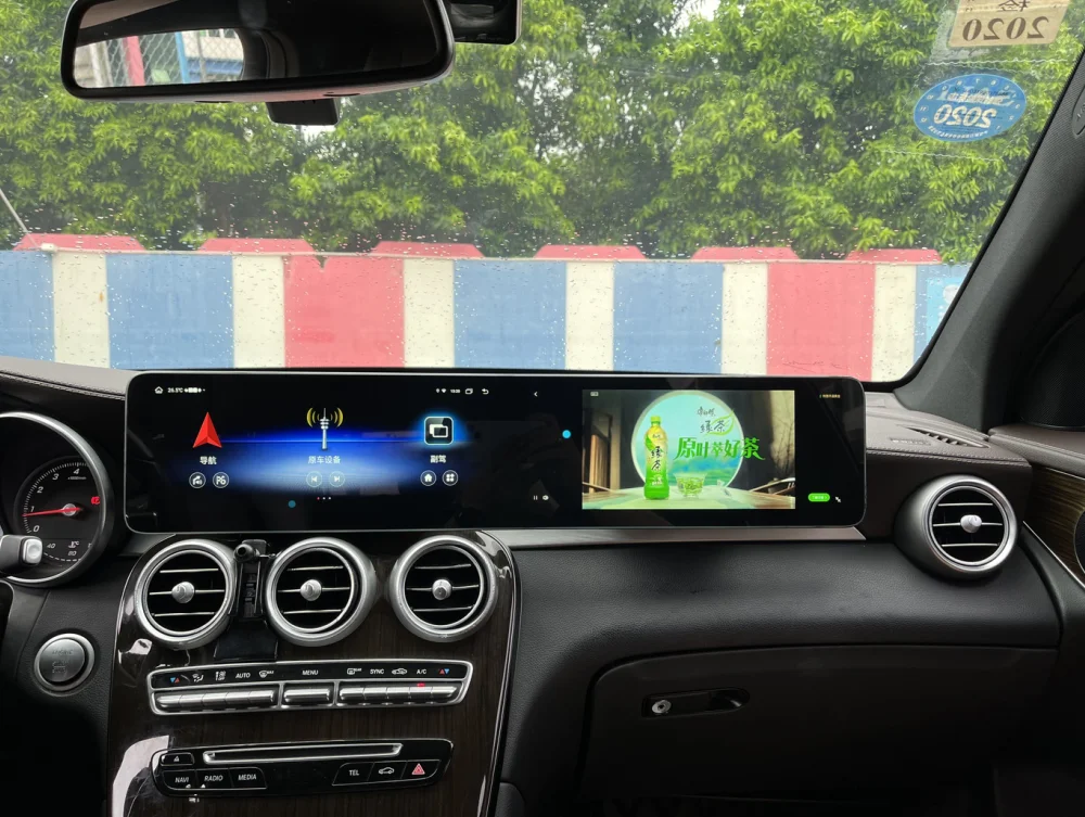 Автомобильное радио для Mercedes Benz C Class GLC 2015-2024 Мультимедийный видеоплеер Стерео