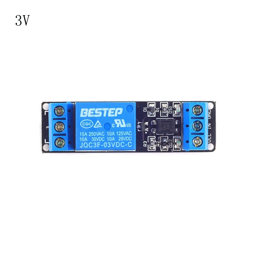 

3V 5V 12V 24V Low Level Trigger Relay Module 1 Channel Optocoupler Isolation Relay PLC Control Drive Board with Indicator Light