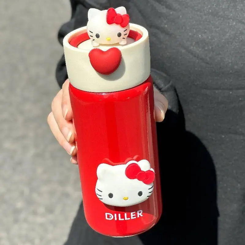 Горячая Sanrios 280 мл Sus 316 студенческая термочашка Kawaii Hello Kitty милая портативная чашка