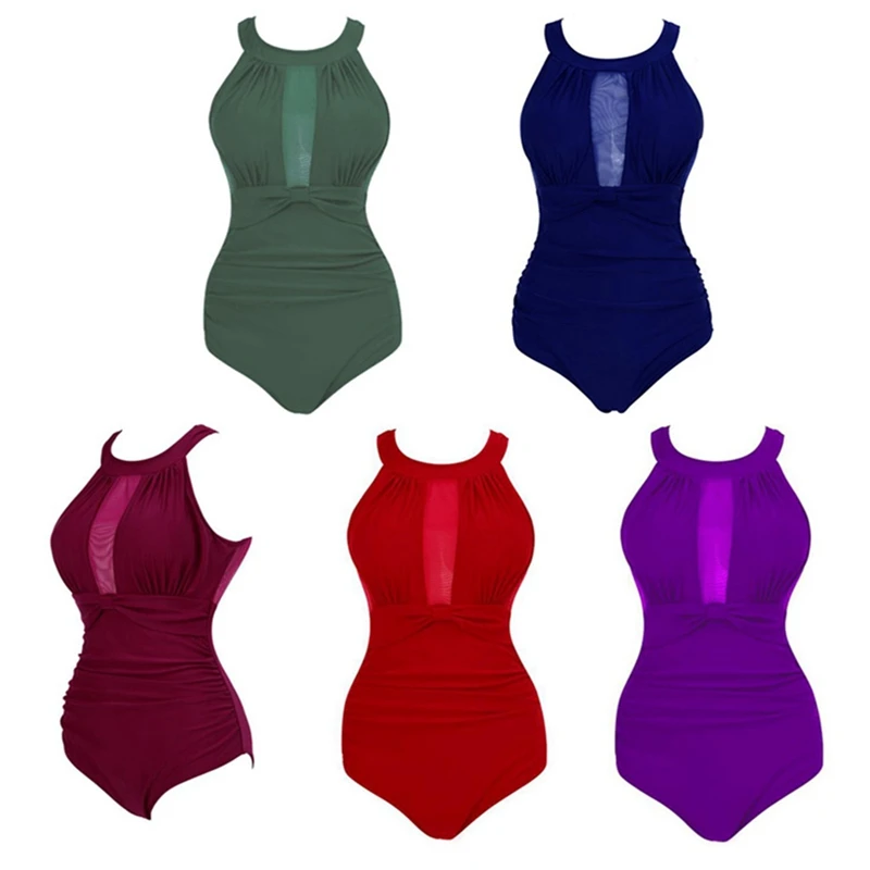 

Female Net Yarn One-Piece Swimsuit Female Fashion Sexy Swimsuit One-Piece