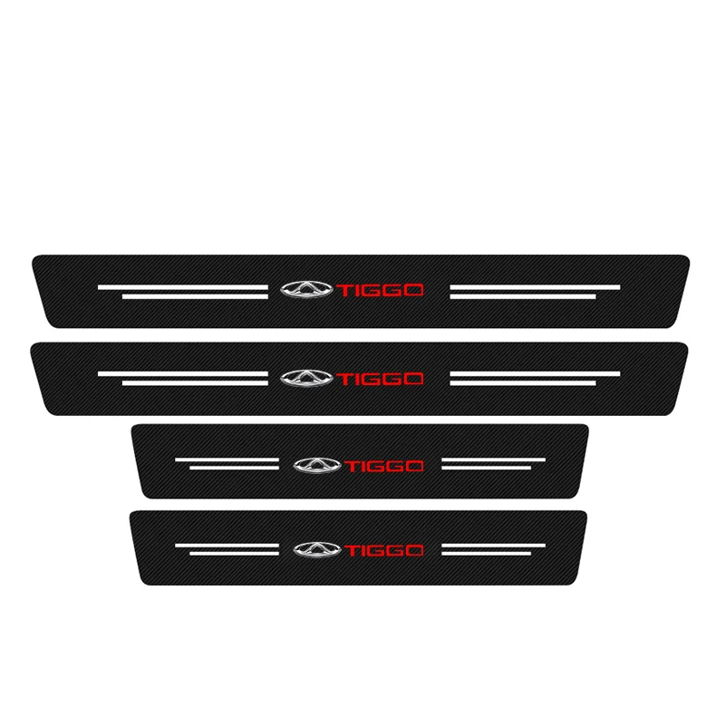 

Автомобильный порог из углеродного волокна, кожа для Chery Tiggo 2 3 4 5 6 7 8 3X 5X Pro T11, порог, защита от царапин, аксессуары