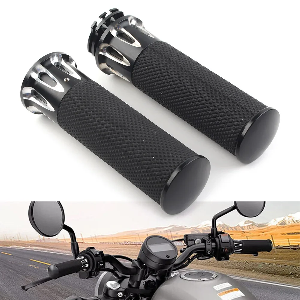 Черные мотоциклетные 1-дюймовые ручки для Harley Sportster XL883 XL1200 Dyna Softail Touring 1996-2017