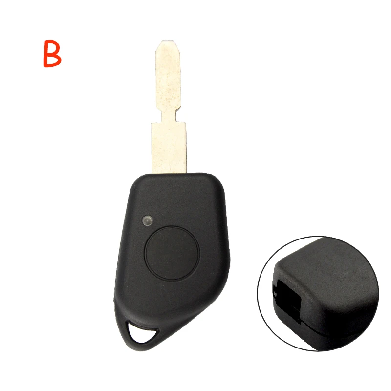 

OkeyTech 1 Кнопка Автомобильный ключ оболочка для Citroen для Peugeot 106 205 206 306 405 406 заменяемый дистанционный ключ фотооболочка 406 лезвие