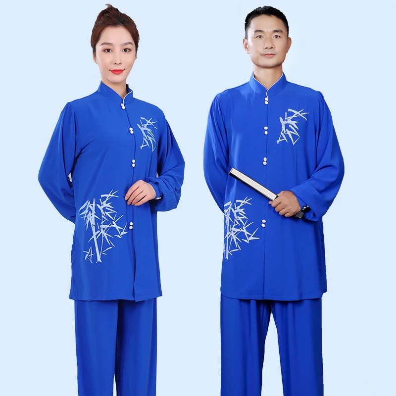 Tai Chi Uniform Long Sleeve Wushu Traditional Chinese Clothing Team Performance Kung Fu Morning Gymnastics Suit |