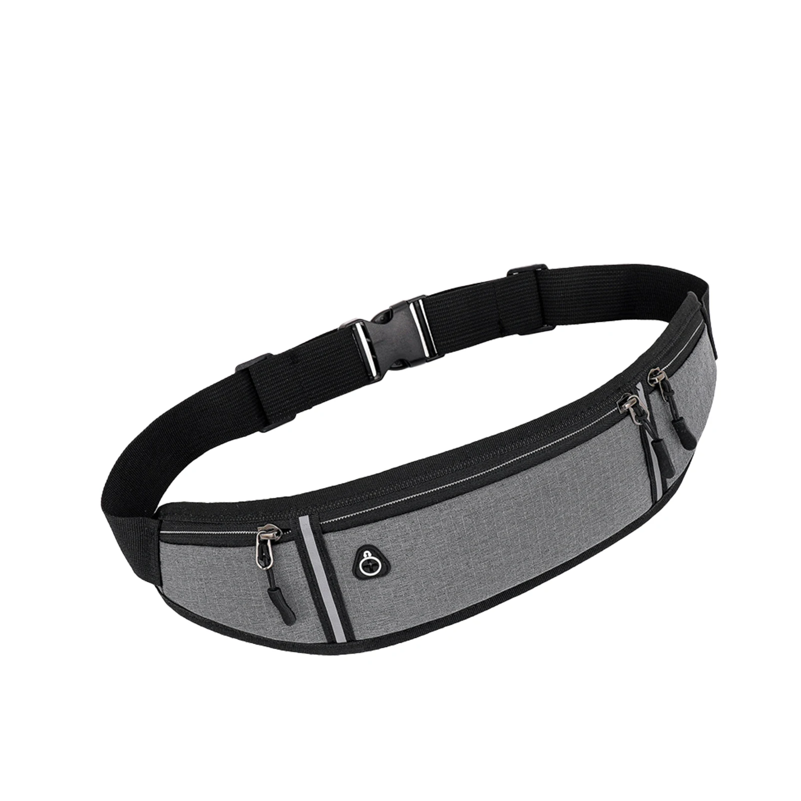 

Men Women Running Bag Cycling Gym Phone Breathable Mesh Waist Pack Outdoor Sports Oxford Cloth Keys Earphone Jack Storage Holder