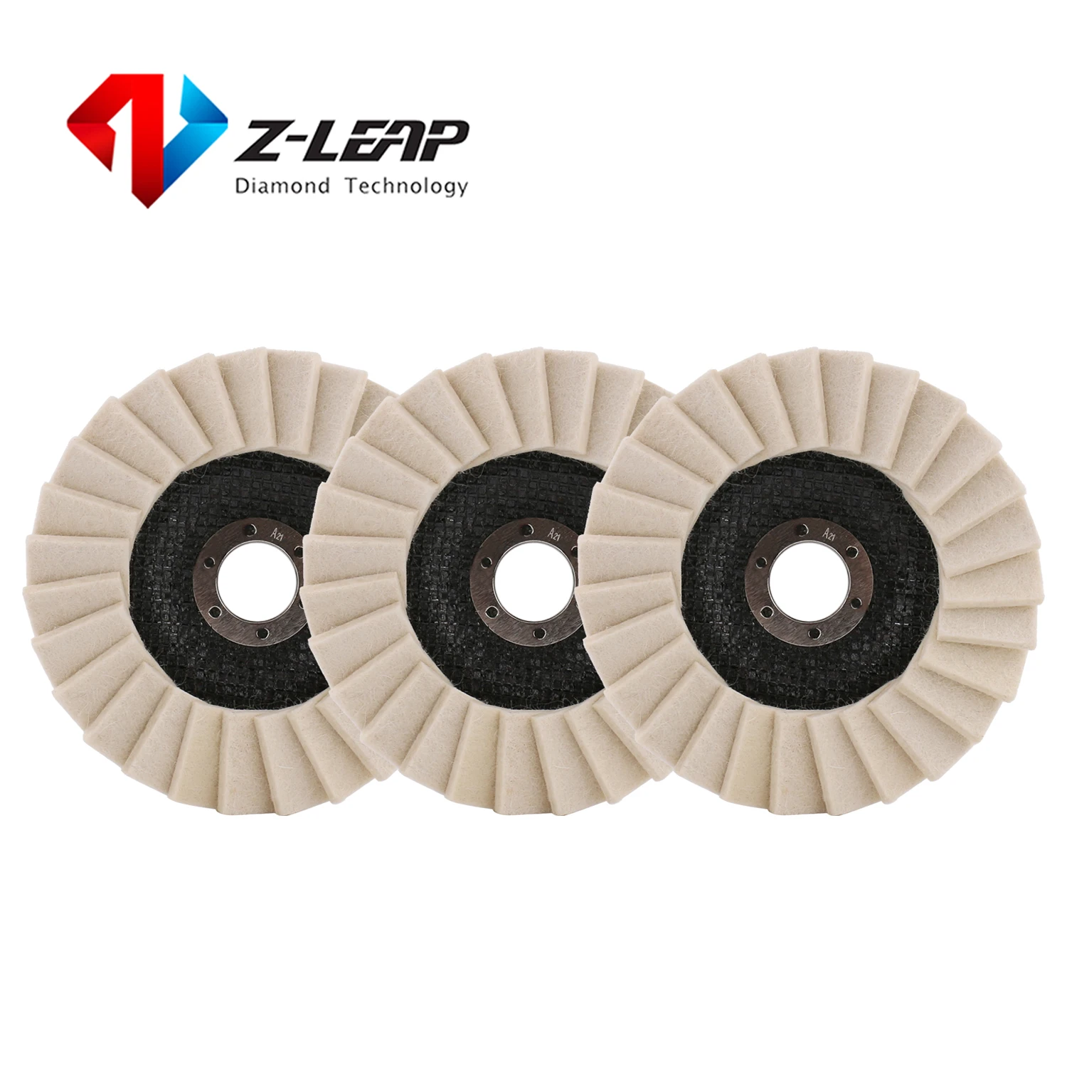 

Z-LEAP 1pc 125mm Polishing Wheels Flap Felt Louver Disc Buffing Quick polishing Grinder Disc Tools for Home Supplies