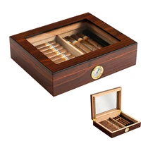 travel cigar humidor box cedar wood portable cigar case w humidifier hygrometer zigaren box for cigars smoking accessories