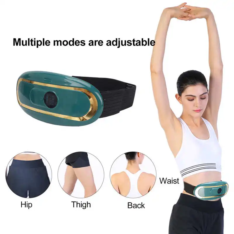 Electric Heated Waist Belt Portable Size Promote Metabolism Massage Heating Bowel Movement High Frequency Vibration |