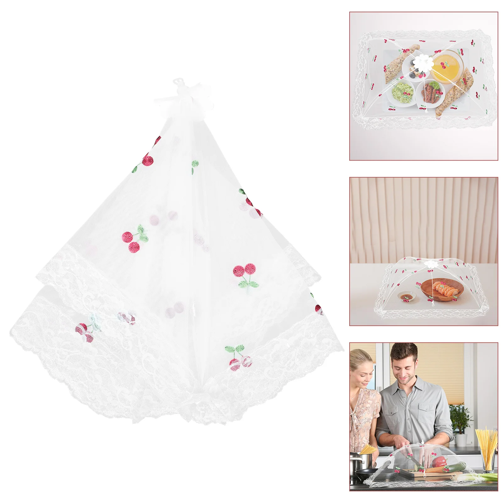 

Mesh Food Cover Large Food Tent Dining Table Dish Cover Cuisine Mesh Protector Kitchen Food Tent